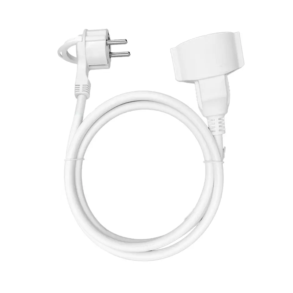 ⁨Przedłużacz domowy jednogniazdowy, 1x2P+Z (schuko) 5m,kabel PVC H05VV-F 3x1,5mm?, 230VAC/16A⁩ w sklepie Wasserman.eu