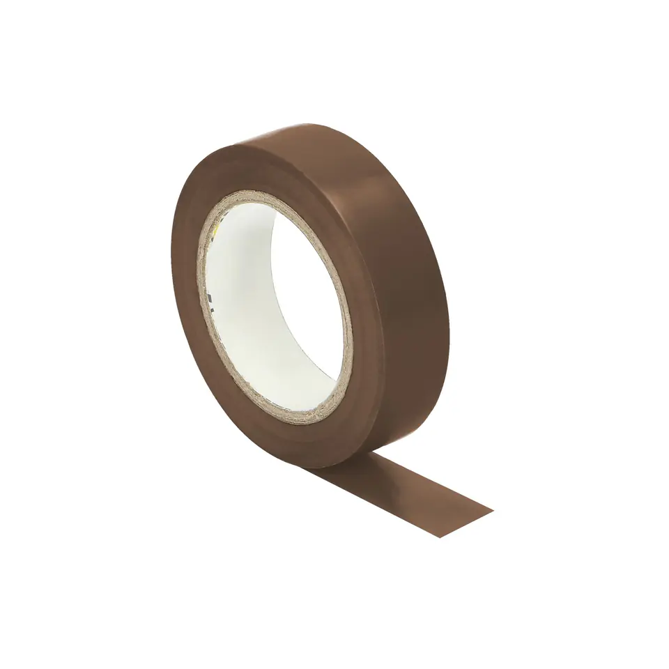 ⁨Set of 10 insulating tapes 15mm, brown, flame retardant, thickness 0.13mm, length 10m⁩ at Wasserman.eu