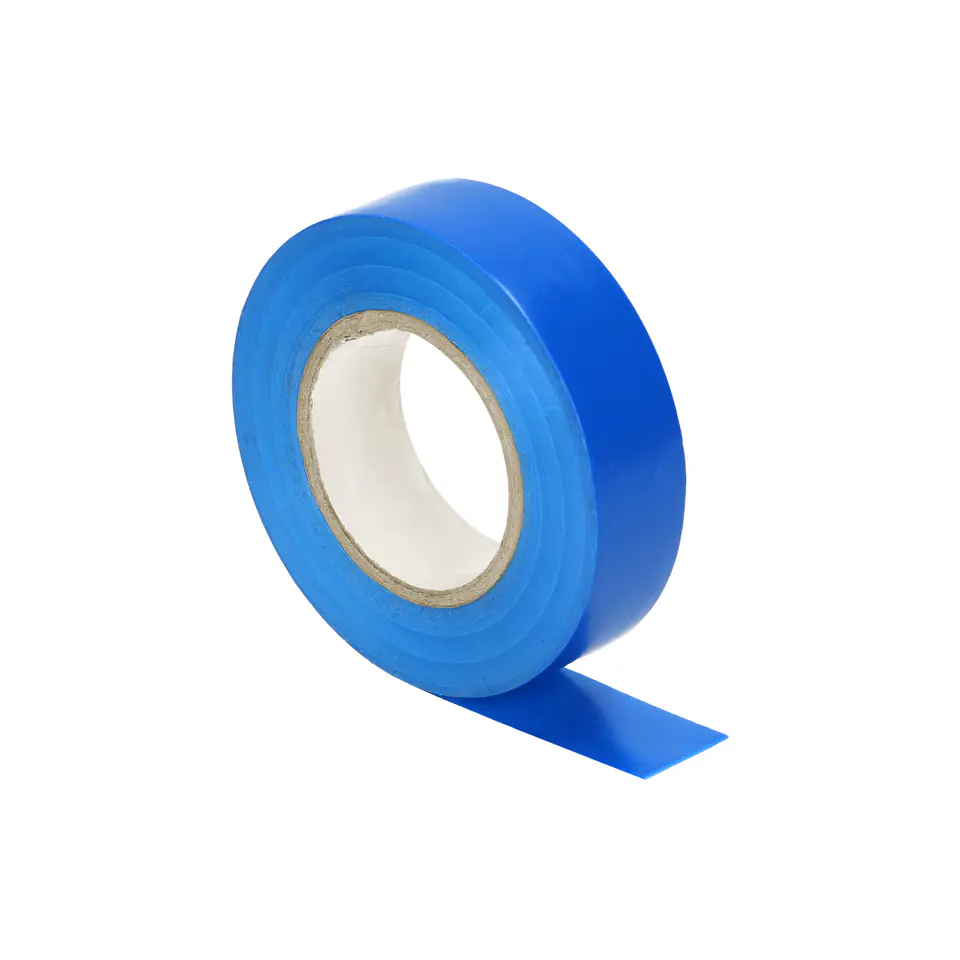 ⁨Insulating tape blue, flame retardant, width 19mm, thickness 0.13mm, 20m long⁩ at Wasserman.eu