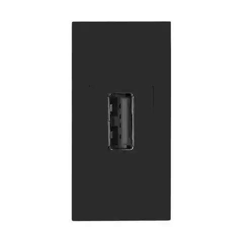 ⁨NOEN USB data, modular socket 22,5x45mm USB data 2.0, grommet, black⁩ at Wasserman.eu