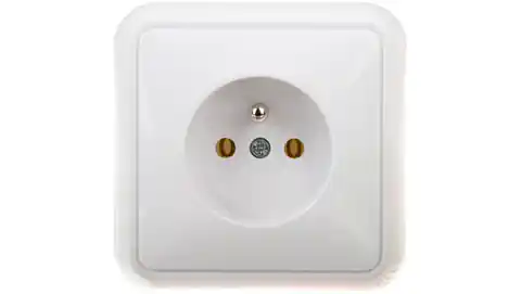 ⁨COSMO Single socket with/u white 300432⁩ at Wasserman.eu