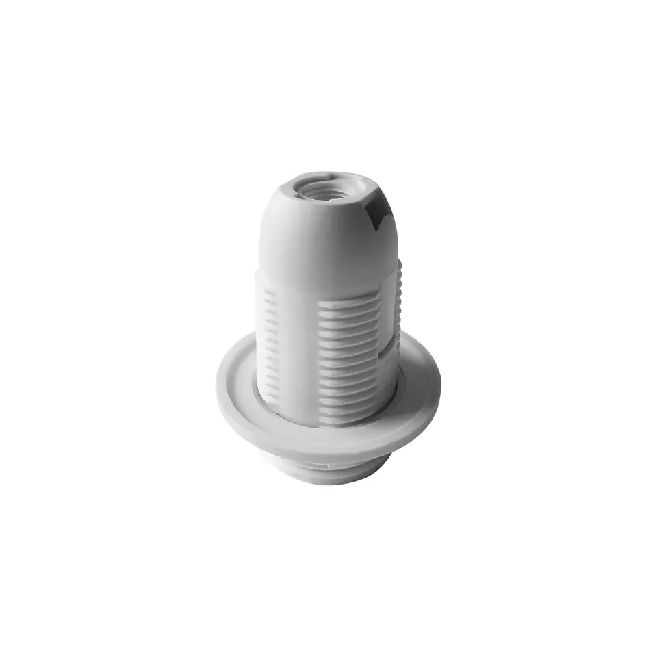 ⁨Thermoplastic holder E14 with flange, white, set of 40 pcs.⁩ at Wasserman.eu