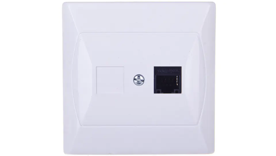 AKCENT Gniazdo komputerowe pojedyncze RJ45 kat.5e MMC białe GPK-1A/K/00 w sklepie Wasserman.eu