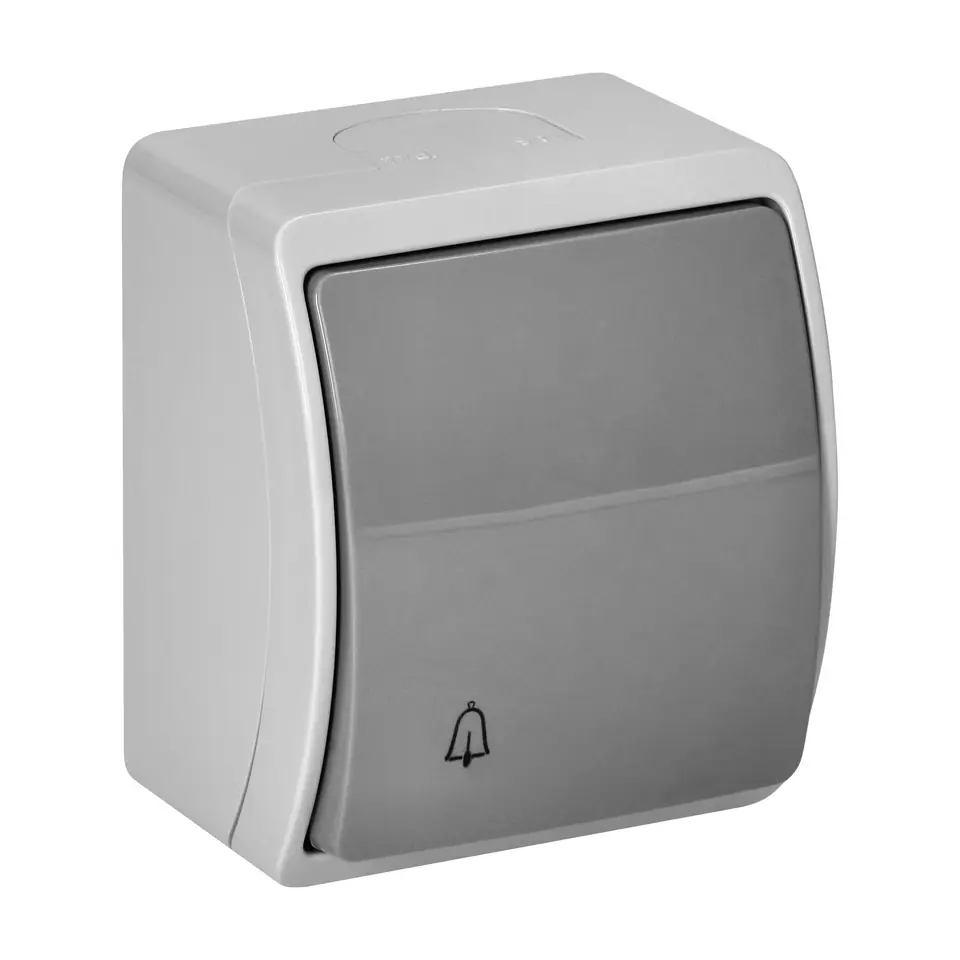 ⁨Przycisk dzwonek n/t AQUATIC, IP44, szaro-grafitowy⁩ w sklepie Wasserman.eu