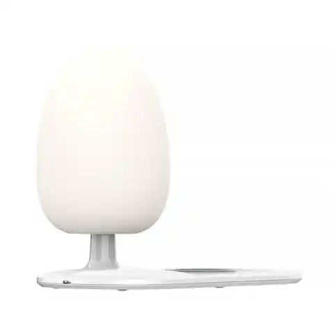 ⁨Lampka nocna z funkcją ładowania bezprzewodowego Qi, LDNIO Y3 (biała)⁩ w sklepie Wasserman.eu
