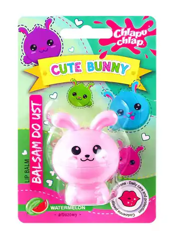 ⁨CHLAPU CHLAP Balsam do ust Cute Bunny - arbuz 1szt⁩ w sklepie Wasserman.eu