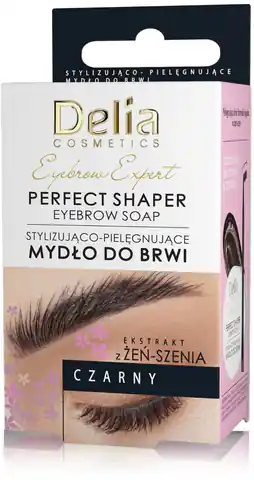 ⁨Delia Cosmetics Eyebrow Expert Stylizująco-Pielęgnujące Mydło do brwi - czarne 10ml⁩ w sklepie Wasserman.eu