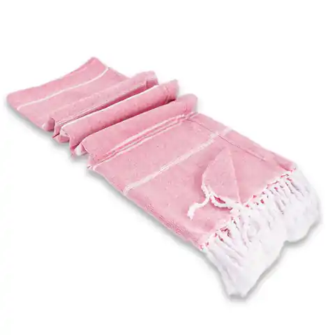 ⁨Ręcznik Plażowy Bawełniany 100x180cm Sułtański Różowy REC50WZ5⁩ w sklepie Wasserman.eu