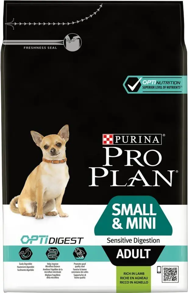 ⁨Purina Pro Plan SMALL & MINI ADULT OPTI DIGEST Jagnięcina 3kg⁩ w sklepie Wasserman.eu