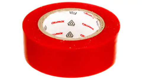 ⁨Insulation tape 128 0.15-19-10 PVC red 145812⁩ at Wasserman.eu