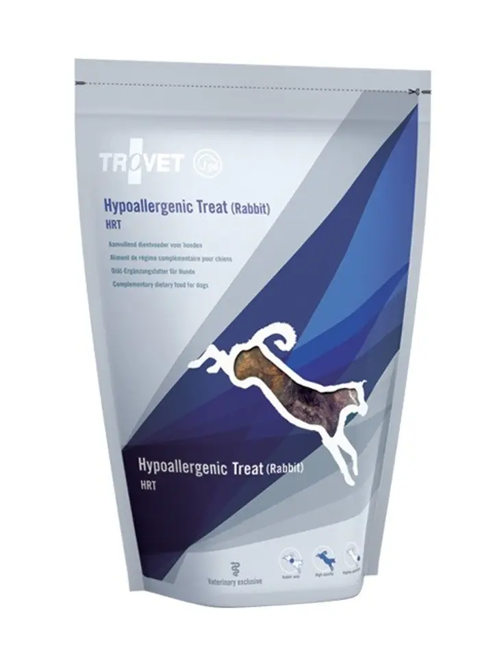 ⁨TROVET Hypoallergenic Treat HRT with rabbit - Dog treat - 250g⁩ at Wasserman.eu