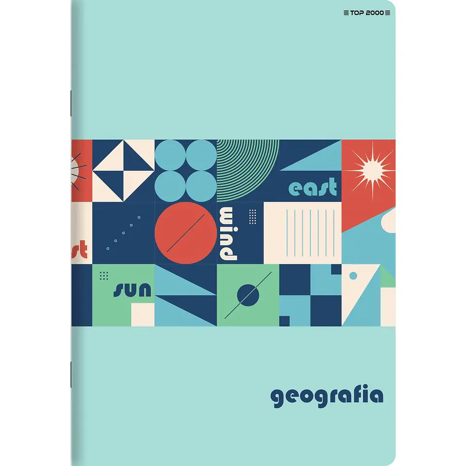 ⁨Zeszyt A5 60k kratka 70g ze ściągami GEOGRAFIA 400169461 TOP 2000⁩ w sklepie Wasserman.eu