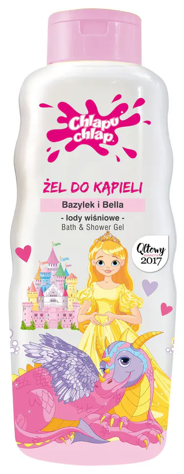 ⁨CHLAPU CHLAP Żel do kąpieli Bazylek i Bella - lody wiśniowe 710ml⁩ w sklepie Wasserman.eu