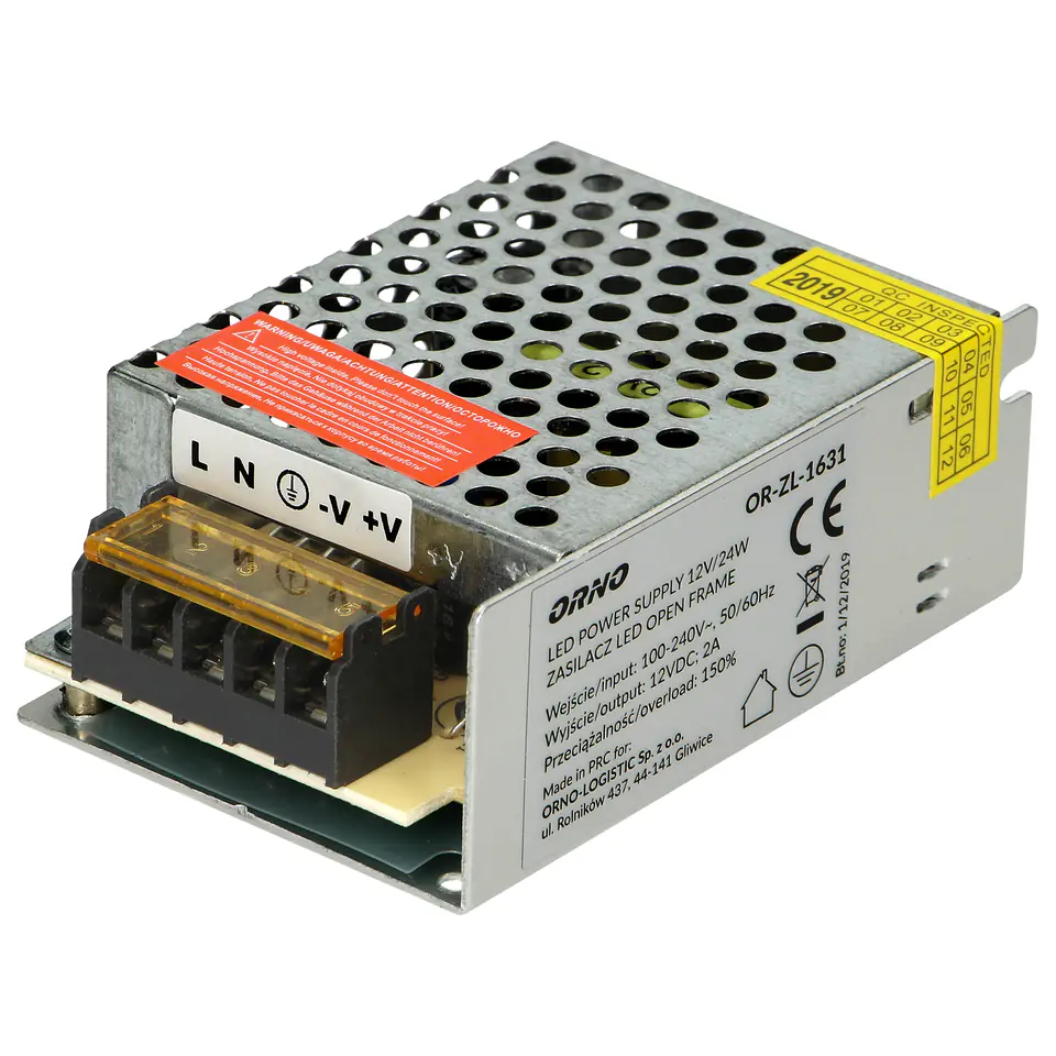 ⁨Open frame power supply 12VDC 25W, IP20⁩ at Wasserman.eu