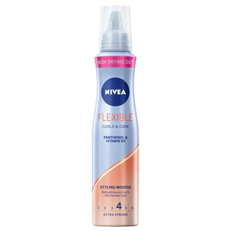 ⁨NIVEA Styling Pianka do włosów Flexible Curls & Care 150ml⁩ w sklepie Wasserman.eu