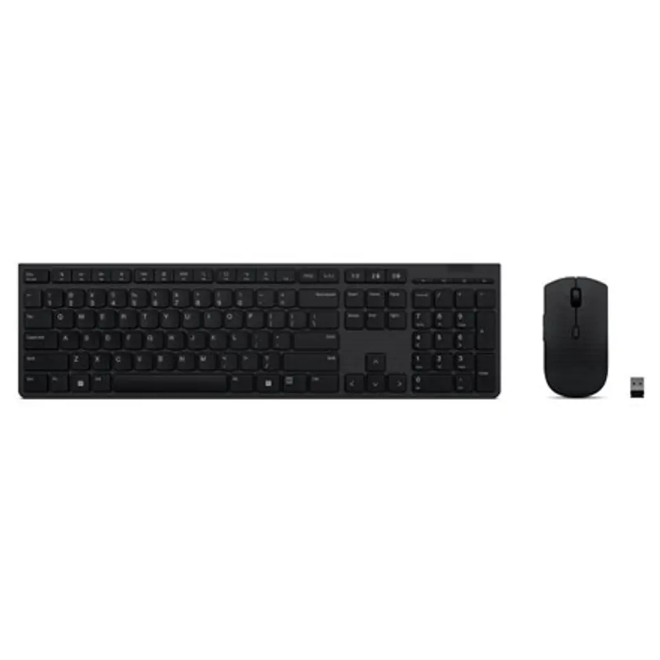 ⁨Lenovo | Professional Wireless Rechargeable Keyboard and Mouse Combo US Euro | Keyboard and Mouse Set | Wireless | Mouse include⁩ w sklepie Wasserman.eu