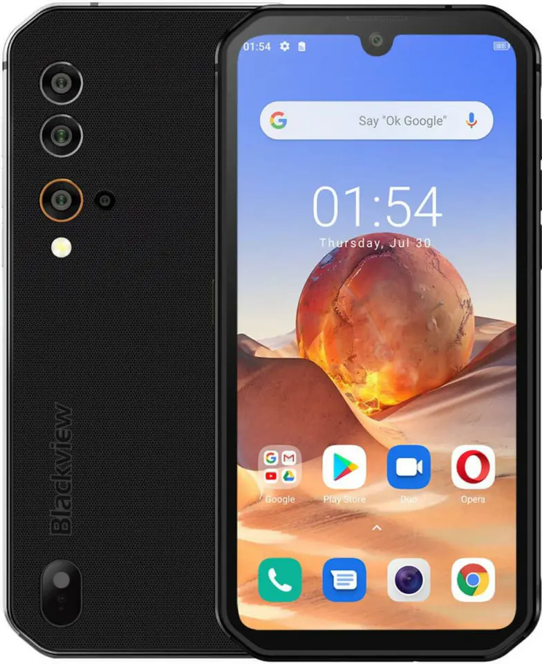 ⁨Blackview BV9900E smartphone 14.8 cm (5.84") Dual SIM Android 10.0 4G USB Type-C 6 GB 128 GB 4380 mAh Black, Grey⁩ at Wasserman.eu