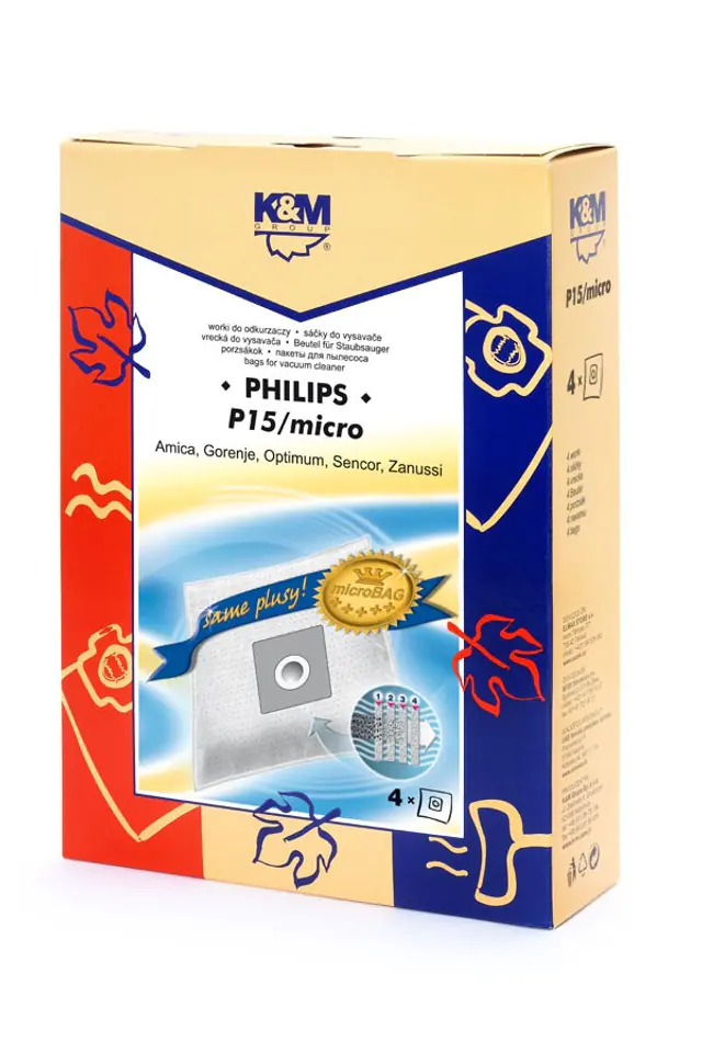 Worki do odkurzacza 4 szt. P15/micro w sklepie Wasserman.eu