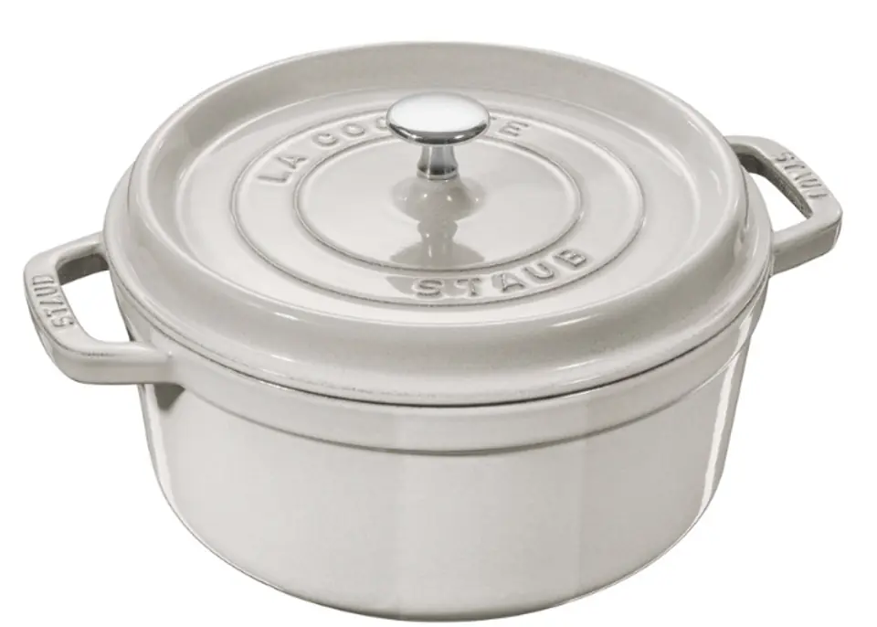 ⁨Garnek żeliwny okrągły STAUB 40501-409-0 - biała trufla 1.7 ltr⁩ w sklepie Wasserman.eu