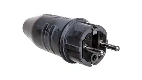 ⁨Rubber plug with protective contact 230V 16A IP44 1082040⁩ at Wasserman.eu