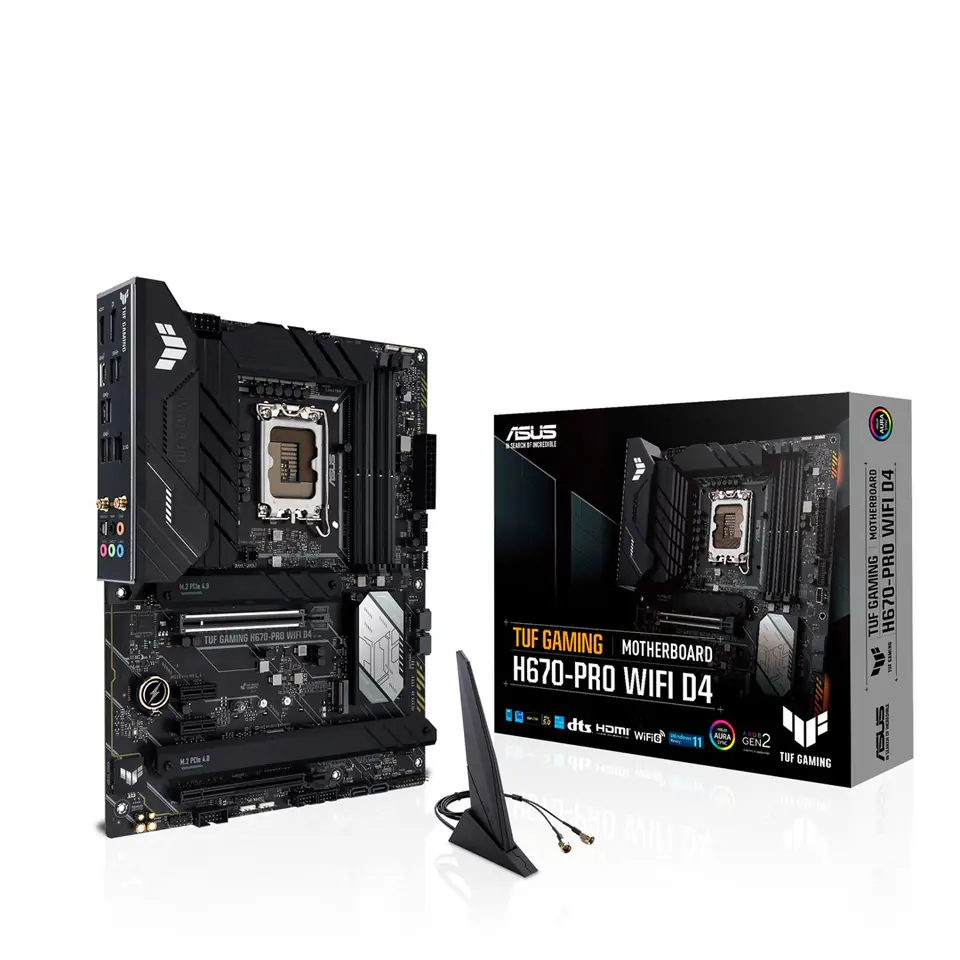 ⁨ASUS TUF GAMING H670-PRO WIFI D4 Intel H670 LGA 1700 ATX⁩ at Wasserman.eu