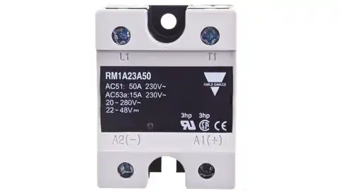 ⁨Single phase solid state relay 24-265V AC 50A 20-280VAC/22-48VDC RM1A23A50⁩ at Wasserman.eu