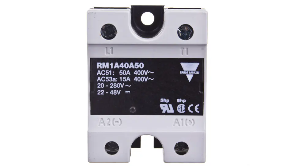 ⁨Single phase solid state relay 42-440V AC 50A 20-280VAC/22-48VDC RM1A40A50⁩ at Wasserman.eu