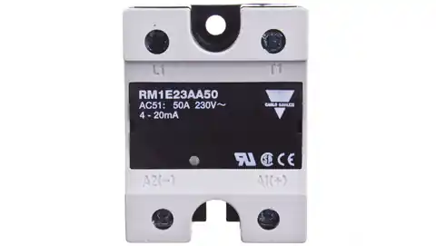 ⁨Przekaźnik półprzewodnikowy jednofazowy 50A 90-280V AC sterowanie 4-20mA RM1E23AA50⁩ w sklepie Wasserman.eu