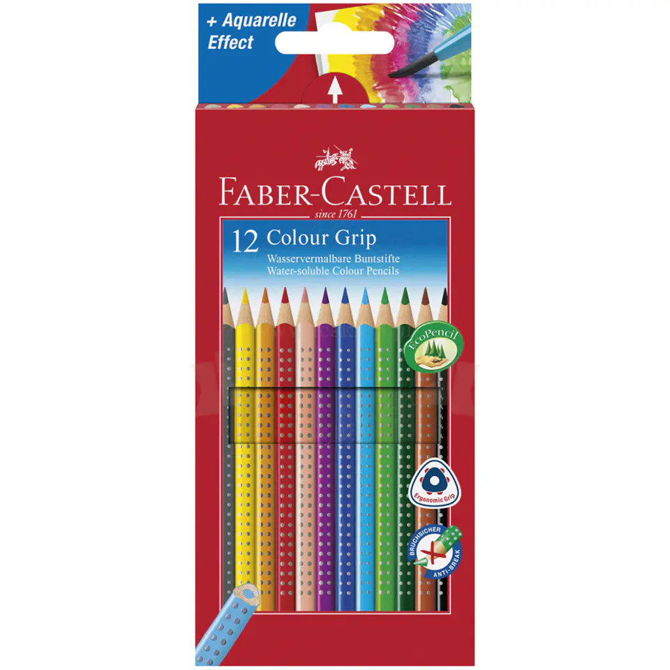 ⁨Kredki GRIP 2001 12szt.op.kart FC 112412 201170 FABER-CASTELL⁩ w sklepie Wasserman.eu