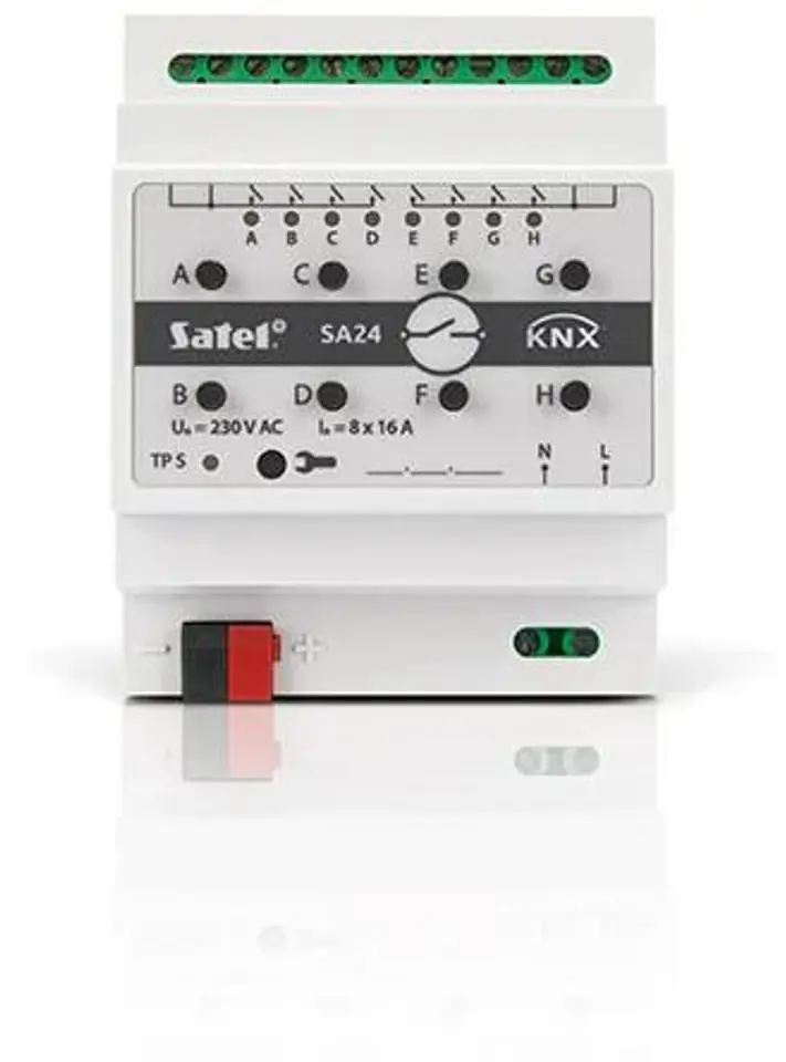 ⁨SATEL KNX 8-kanałowy aktor przełączający KNX-SA24⁩ w sklepie Wasserman.eu