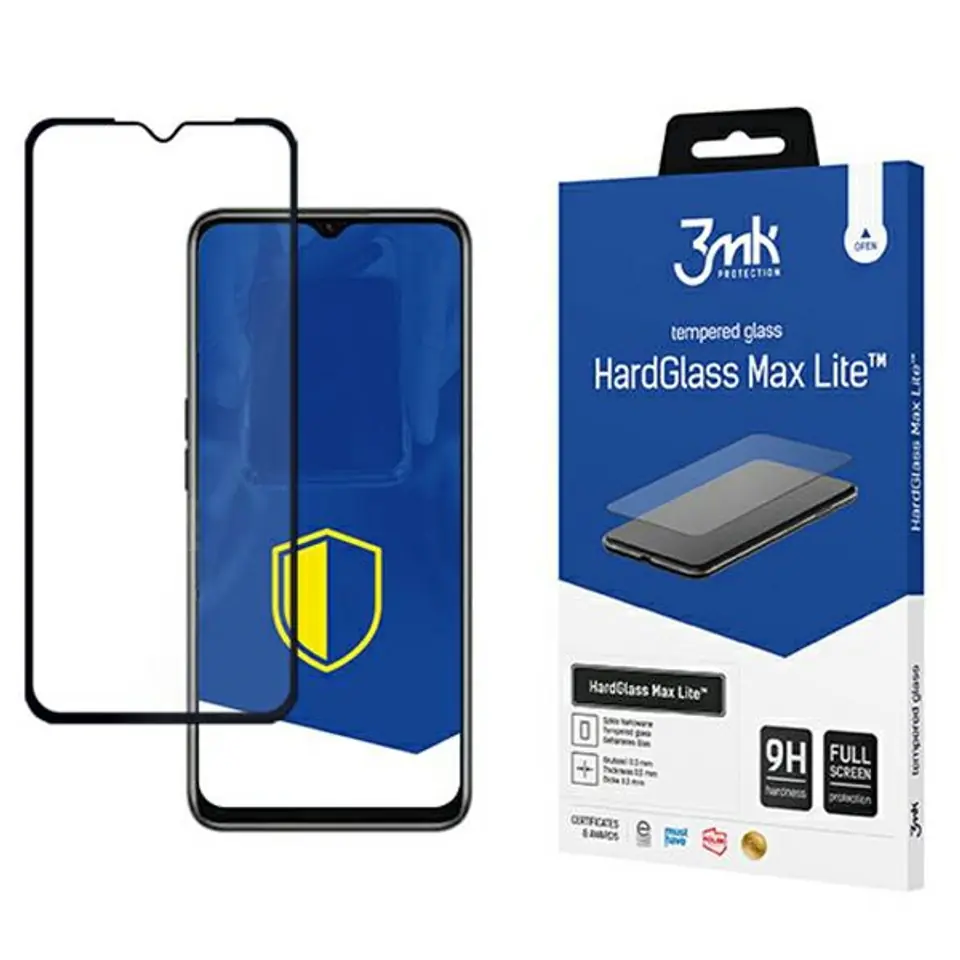 ⁨3MK HardGlass Max Lite Realme 10 5Gczarny/black Fullscreen Glass Lite⁩ w sklepie Wasserman.eu