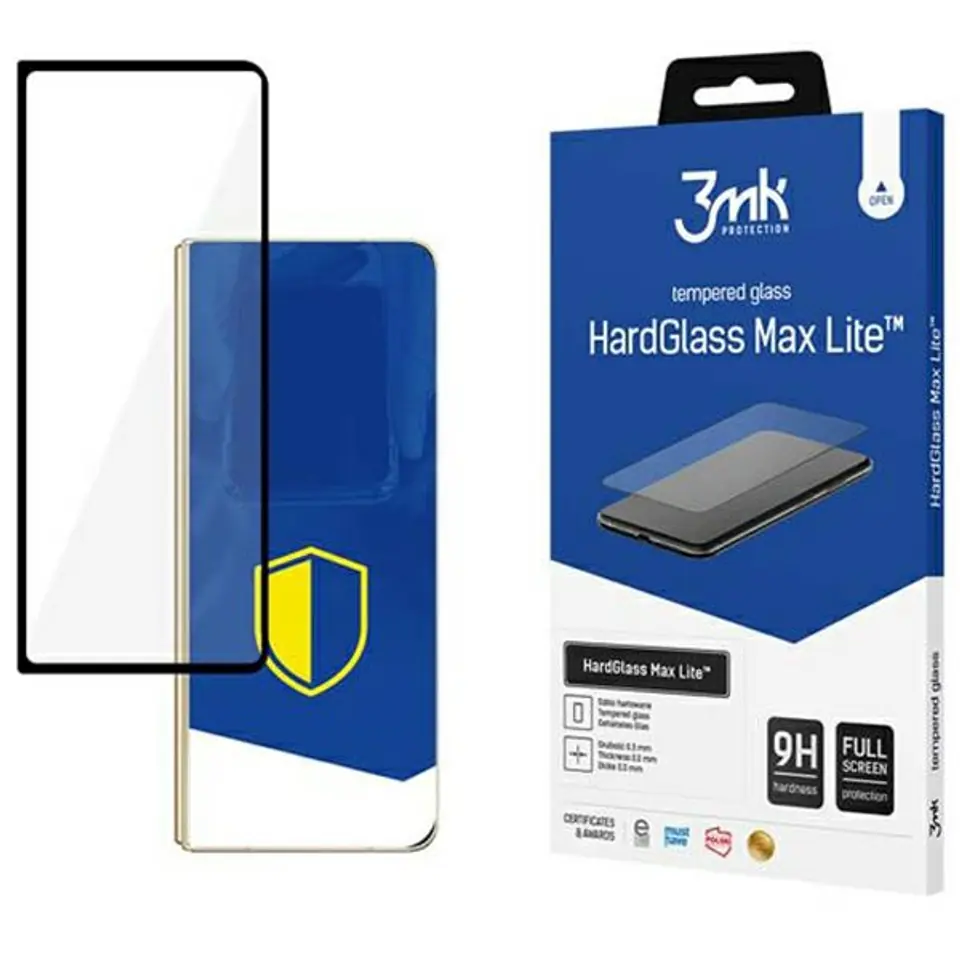 ⁨3MK HardGlass Max Lite Sam Z Fold 4 (Front) black/black Fullscreen Glass Lite⁩ at Wasserman.eu