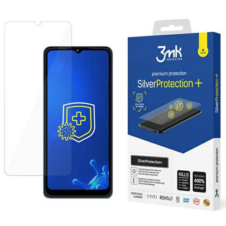 ⁨3MK Silver Protect+ T-Mobile T Phone Pro 5G / Revvl 6 5G Wet Mounted Antimicrobial Film⁩ at Wasserman.eu