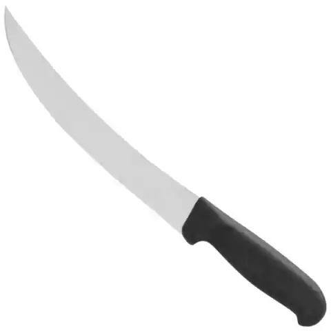 ⁨Nóż masarski do trybowania i filetowania mięsa zakrzywiony dł. 260 mm⁩ w sklepie Wasserman.eu