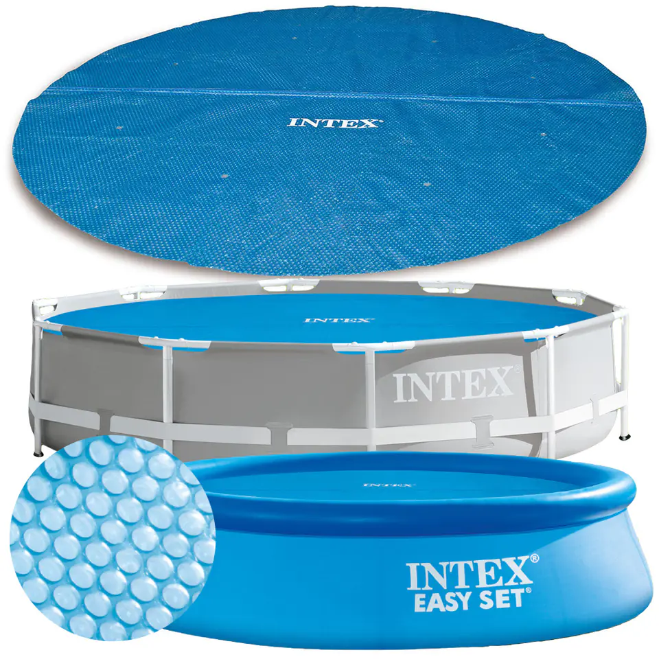 ⁨Pokrywa solarna grzewcza mata do basenu 244 cm INTEX 28010⁩ w sklepie Wasserman.eu