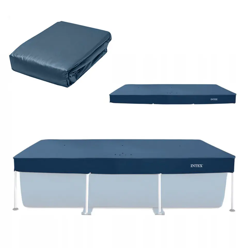 ⁨Pokrywa plandeka mata do basenu stelażowego 270x163 cm Intex 28036⁩ w sklepie Wasserman.eu