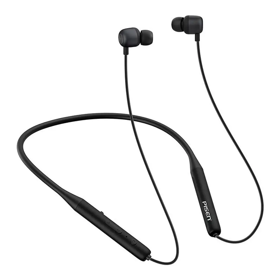 ⁨Słuchawki bezprzewodowe Pisen MF-BHD01 (czarne)⁩ w sklepie Wasserman.eu