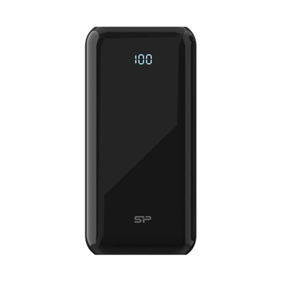 ⁨SILICON POWER QS28 Powerbank External battery 20000 mAh 2x USB QC 3.0 1x USB-C PD (SP20KMAPBKQS280K) Black⁩ at Wasserman.eu