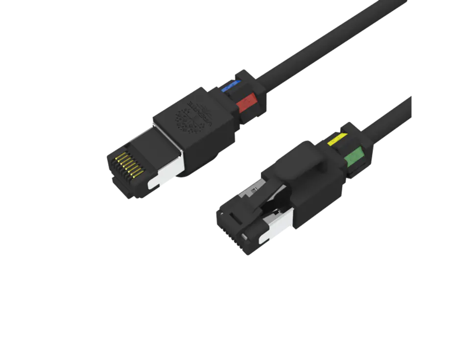 ⁨WIREARTE PATCH-CORD S/FTP KAT.6A LSOH (OBROTOWY KLIPS IDENTYFIKACYJNY) 0.25M⁩ w sklepie Wasserman.eu