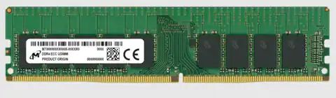 ⁨Micron UDIMM ECC 16GB DDR4 2Rx8 3200MHz PC4-25600 MTA18ASF2G72AZ-3G2⁩ w sklepie Wasserman.eu