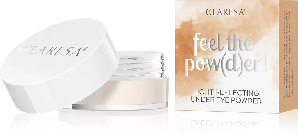 ⁨CLARESA Puder sypki pod oczy Feel The Pow(D)er! nr 02 beige 6g⁩ w sklepie Wasserman.eu