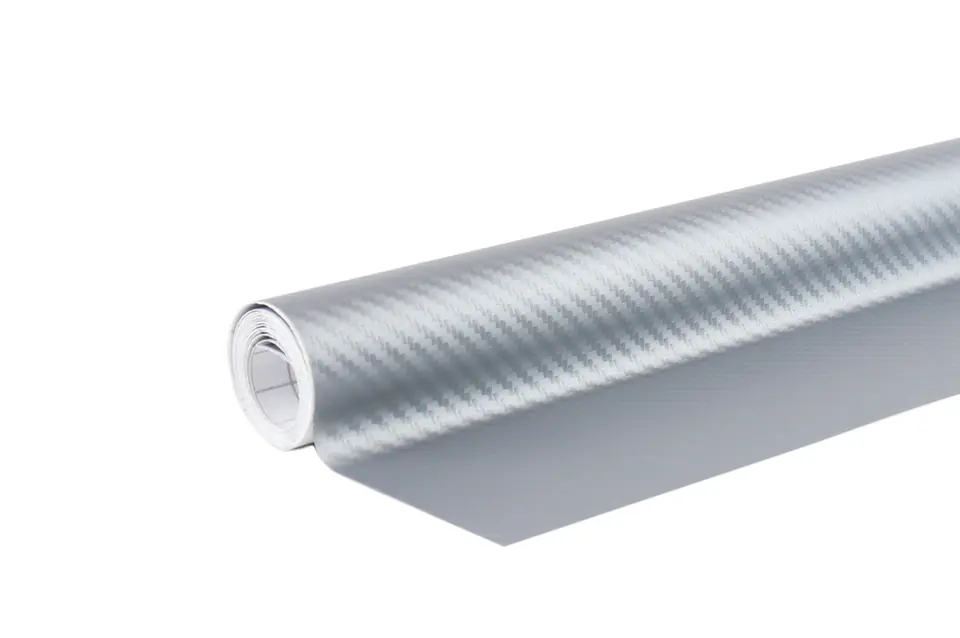 Carbon foil 3d silver 30cm x 150cm at Wasserman.eu