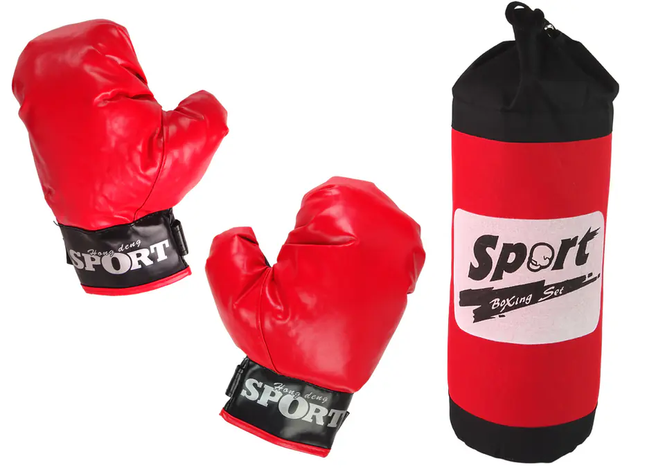 ⁨Zestaw Bokserski Worek Rękawice Bokserskie Boxing Set⁩ w sklepie Wasserman.eu