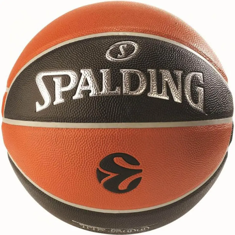 ⁨Piłka do koszykówki Spalding NBA Euroleague IN/OUT TF-500 84-002Z (rozmiar 7)⁩ w sklepie Wasserman.eu