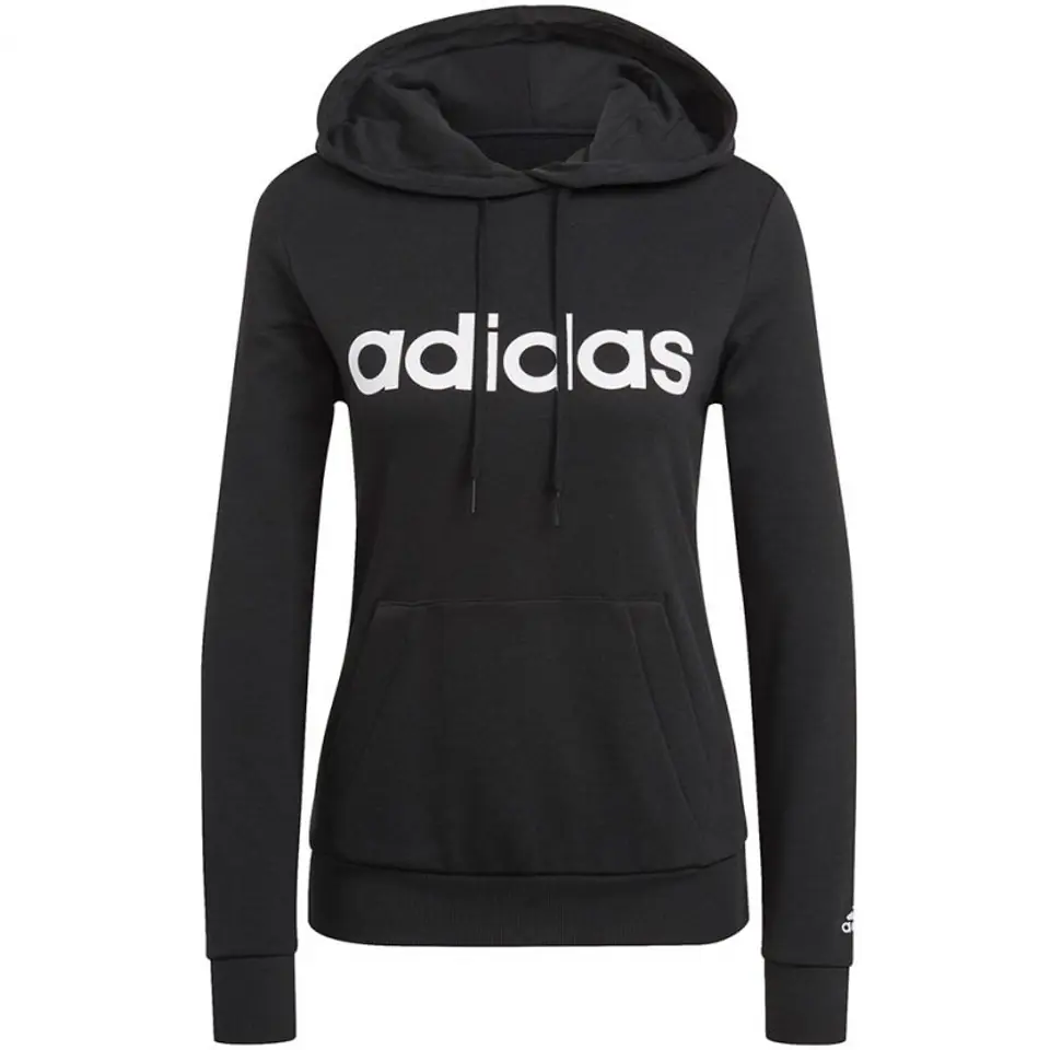 ⁨Bluza adidas Essentials Hoodie W GL0635 (kolor Czarny, rozmiar L)⁩ w sklepie Wasserman.eu