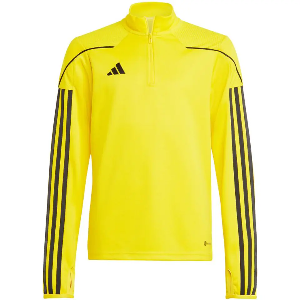 ⁨Bluza dla dzieci adidas Tiro 23 League Training Top żółto-czarna IC7880 128cm⁩ at Wasserman.eu