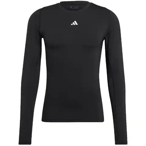 ⁨Koszulka adidas Techfit Aeroready Long Sleeve Tee M (kolor Czarny, rozmiar S)⁩ w sklepie Wasserman.eu