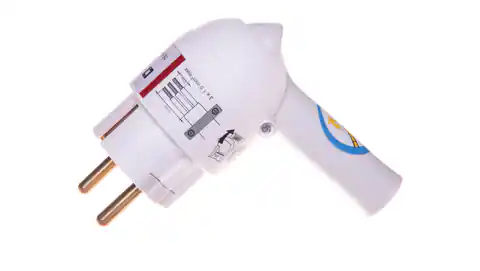 ⁨HELMO Tragbarer Stecker gewinkelt mit Hebel 2P+Z 16A weiß 50175⁩ im Wasserman.eu