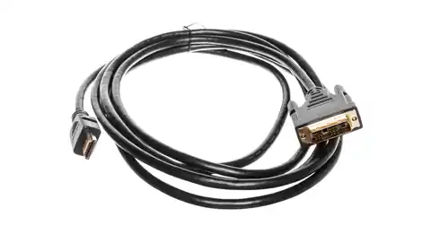 ⁨Kabel adapter HDMI Highspeed 1.3 Typ HDMI A/DVI-D(18+1), M/M czarny 3m AK-330300-030-S⁩ w sklepie Wasserman.eu
