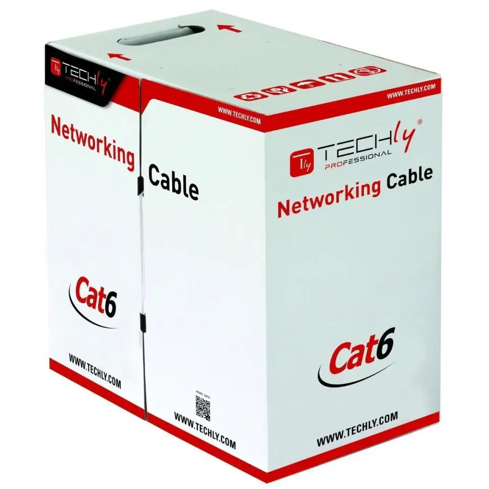 ⁨Techly ITP-C6F-FL networking cable Grey 305 m Cat6 F/UTP (FTP)⁩ at Wasserman.eu